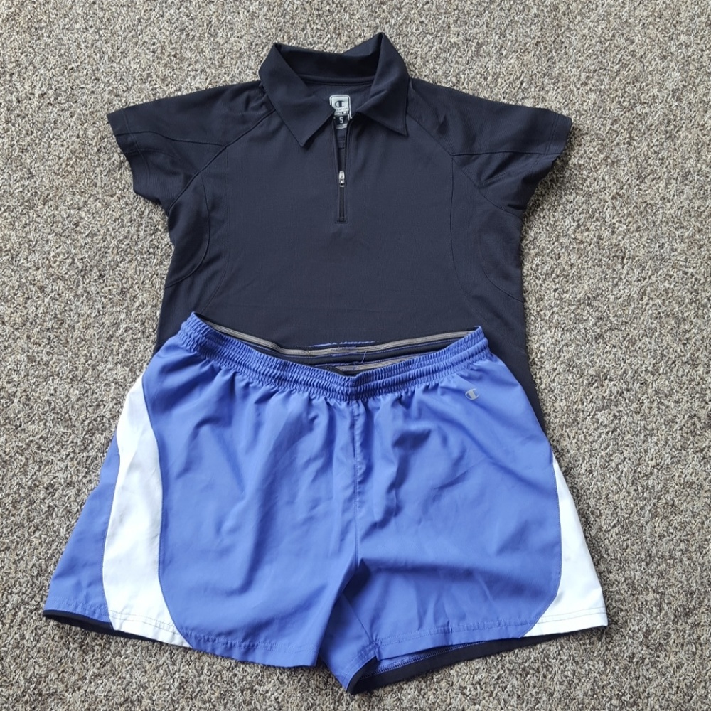 Champion Polo and shorts